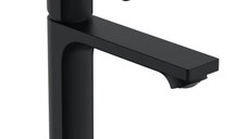 Baterie lavoar Hansgrohe Rebris E 110 cool start, ventil pop-up, negru mat - 72559670