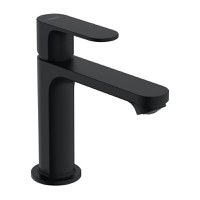 Baterie lavoar Hansgrohe Rebris S 110, 3/8'',cu ventil Pop-Up, negru mat - 72517670 - 1