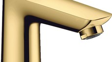 Baterie lavoar Hansgrohe Talis E 110 cu ventil pop-up, polished gold optic - 71710990