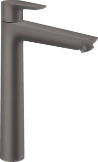 Baterie lavoar Hansgrohe Talis E 240, ventil pop-up, brushed black chrome - 71716340 - 1