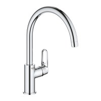 Baterie spalator bucatarie Grohe Bauflow,cartus ceramic, pipa pivotanta,crom-31528001 - 1