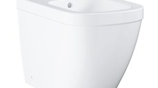 Bideu Grohe Euro Ceramic, montare pe podea, preaplin, PureGuard, alb - 39340000