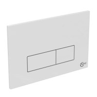 Clapeta actionare WC Ideal Standard Oleas P2, dubla, 234 x 154 mm, alb - R0119AC - 1