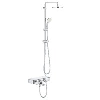 Coloana cada/dus cu termostat, Grohe Smartcontrol, palarie 210mm, para dus 3 tipuri jet,crom(34718000,27389002) - 1