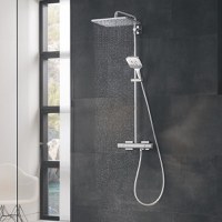 Coloana de dus cu termostat Grohe Rainshower Smartactive 310 Mono Cube-26649000 - 1