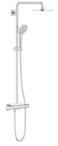 Coloana de dus Grohe Euphoria System 210, termostat, brat dus, crom - 26363000 - 1