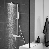 Coloana dus Grohe Euphoria Cube System 230, termostat cu montare pe perete- 26087000 - 1