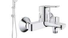 Coloana dus Grohe New Tempesta 210,crom,montare pe perete + baterie cada BauEdge (26381001, 23334000)