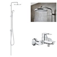 Coloana dus Grohe Tempesta 250+baterie cada Grohe Bauloop (23602001,26675000) - 1