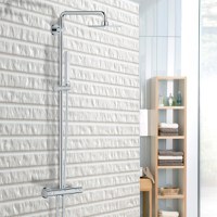 Coloana dus termostat Grohe Euphoria System 150,montare perete,crom-27932000 - 1