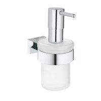 Dispenser sapun lichid Grohe Essentials Cube, cu suport, Crom-40756001 - 1