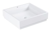 Lavoar Grohe Cube Ceramic 50x47, montare pe blat Pure Guard, alpine white - 3948100H - 1