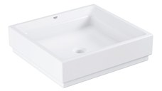 Lavoar Grohe Cube Ceramic 50x47, montare pe blat Pure Guard, alpine white - 3948100H