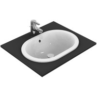 Lavoar Ideal Standard Connect Oval 55x38 cm, fara orificiu baterie, montare in blat - E504701 - 1