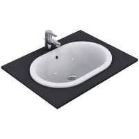 Lavoar Ideal Standard Connect Oval 62x41cm, fara orificiu baterie - E504901 - 1