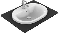 Lavoar Ideal Standard Connect Oval 62x46 cm, montare in blat, alb - E504001