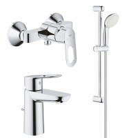 Pachet 3 in 1 baterie cabina dus Grohe Bauloop, lavoar, set dus (23340000,27853001,23335000) - 1