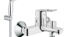 Pachet: Baterie baie cada Grohe Bauloop-23341000+Set dus Grohe New Tempesta 100 lungime 1,25m-27799001