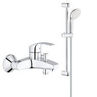 Pachet baterie cada/dus Grohe + set dus cu bara Grohe New Mono (33300002,27853001) - 1