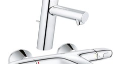 Pachet: Baterie Grohe cada/dus termostat Grohtherm 1000-34155003 + Baterie lavoar Grohe Concetto New M size-23450001