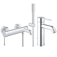 Pachet baterii baie Grohe Essence New,baterie cada cu set dus, baterie lavoar marimea S-(33628001,23589001) - 1