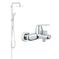 Pachet:Coloana dus Grohe New Tempesta 200,crom, baterie cada dus Eurosmart Cosmo (27389002, 32831000) - 1