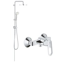 Pachet: Coloana dus Grohe Tempesta 200, baterie cabina dus Bauloop(27389002,23340000) - 1