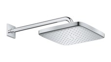 Palarie dus Grohe Tempesta 25 cm, forma patrata, brat inclus 38 cm, crom-26687000