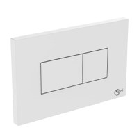 Placa de actionare WC Ideal Standard Solea P2, dubla spalare, 230 x 146 mm, alb - R0110AC - 1