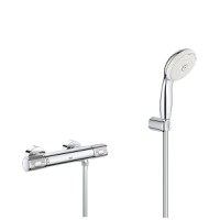 Set Baterie cabina dus termostat Grohe Grohtherm 1000 Performance, set dus 3 tipuri jet,porter(3477600,27849001) - 1