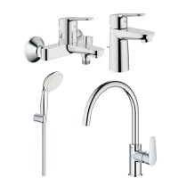 Set baterii baie si bucatarie Grohe Bauedge porter (23328000,23334000,27799001,31367001) - 1