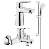 Set complet baterii baie Grohe Bauloop set dus bara (23335000,23341000,27853001) - 1