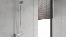 Sistem de dus Grohe Vitalio Joy, 1/2'', aparent, termostat, 260 mm, 3 jeturi, crom - 26403001