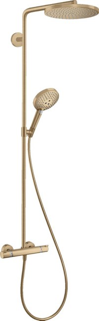 Sistem de dus Hansgrohe Raindance Select S 240 PowderRain, termostat, 1 jet, brushed bronze - 27633140 - 1