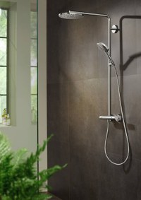 Sistem de dus Hansgrohe Raindance Select S 240 PowderRain, termostat 1 jet, crom - 27633000 - 1