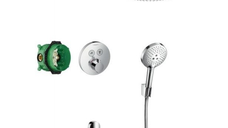 Sistem de dus incastrat termostatat Hansgrohe Design Raindance Select/S Shower Select, crom- 27297000