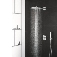 Sistem dus Grohe Grohterm Smartcontrol, termostatic, incastrat, Rainshower 310 SmartActive Cube, 2 jeturi, set dus Euphoria Cube stick, crom, 34706000 - 1