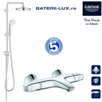 Sistem dus Grohe New Tempesta  210 +baterie cada termostat Grh 1000 (26381001, 34155003) - 1