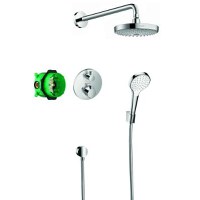 Sistem dus incastrat termostatic Hansgrohe Design Croma Select S/Ecostat S - 27295000 - 1