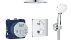 Sistem dus, termostatat, montaj incastrat Grohe Cosmo Grohtherm Perfect Shower-34729000