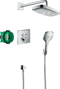 Sistem dus termostatic incastrat Hansgrohe Raindance Select E, 2 jeturi, crom - 27296000 - 1