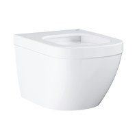 Vas WC Grohe Euro Ceramic , suspendat, evacuare orizontala, rimless, alb -39206000 - 1