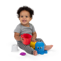 Baby Einstein - Set de pahare senzoriale pentru stivuire si scurgere, "Ocean Explorers Opuss" - 4