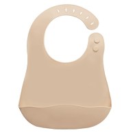 Baveta din silicon, AppeKids - Bubble Beige - 4