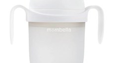 Biberon Anticolici Mombella Breast-Like cu Tetina 360° XL Flux Consistent, 100% Silicon, 300 ml Ivory