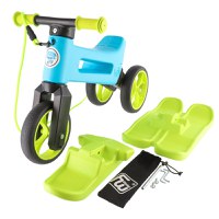 Bicicleta fara pedale Funny Wheels Rider SuperSport YETTI 3 in 1 Blue/Lime - 6