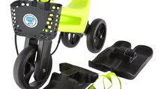 Bicicleta fara pedale Funny Wheels Rider YETTI SUPERPACK 3 in 1 Lime/Black