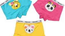 Boxeri Zoocchini din Bumbac Organic Pentru Fete Flower Power 4-5 Ani