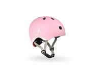 Casca de protectie pentru copii, sistem de reglare magnetic cu led, XXS-S, 45-51 cm, 1 an+, Rose, Scoot Ride - 3