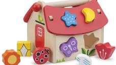 Casuta Shape Sorter New Classic Toys cu Forme